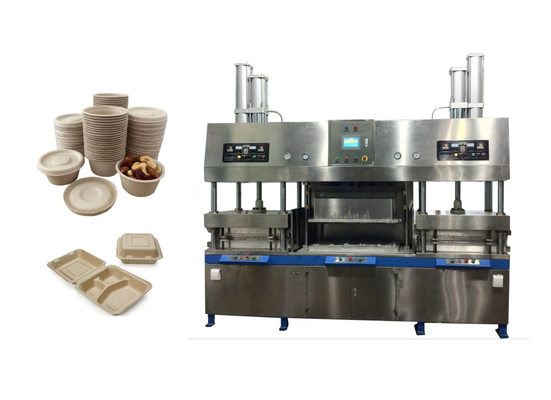 De biologisch afbreekbare van de de Lunchdoos van Clamshell van de Suikerrietbagasse Houtpulp van de de Machine Maagdelijke Pulp