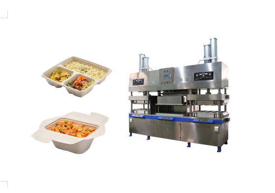 PLC Pulp Molding Clamshell Lunch Box Machine Aanpasbare malen Grootte 1600*800mm