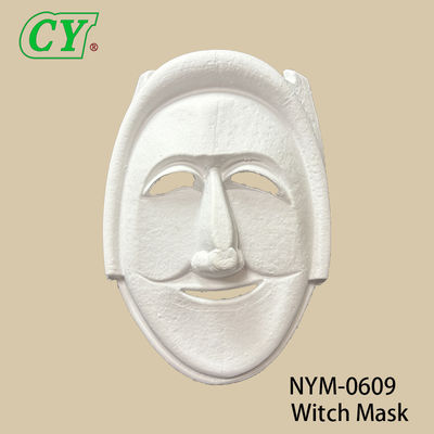 Nieuwe DIY handwerk gezichtsmaskers Blank White Paintable Paper Pulp Mask voor Cosplay Halloween Family Games Party Masks