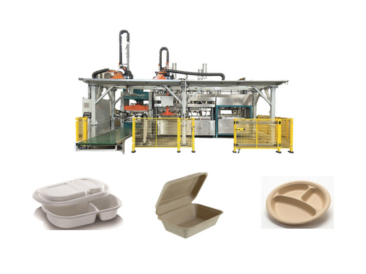 100mmx800mm plateert de Thermische het Vormen zich Suikerrietbagasse Machines Klantgerichte Grootte