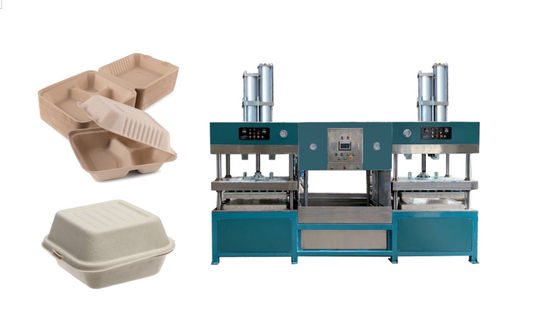 De Pulp die van het oliebewijs Clamshell-de Machine van de Lunchdoos vormen om Saladedoos te produceren