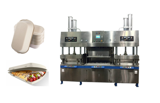 Niet Giftige Beschikbare het Papierplaat die van de Vezelpulp Machine 60-90Pcs/Min maken