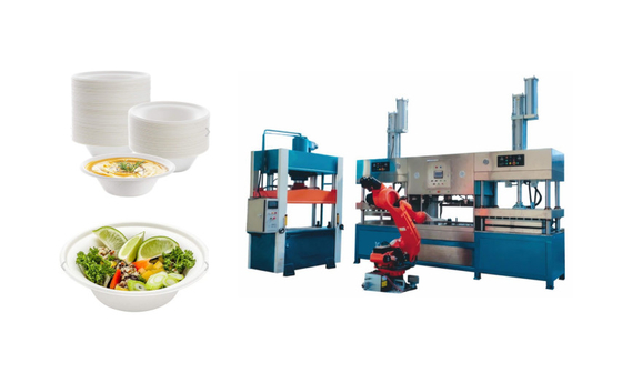 De automatische Vormende Machines van de Papierpulp voor Biologisch afbreekbare Vaatwerkproductie