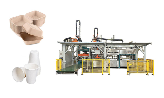Bagasse-pulpvormmachine voor maagdelijke pulp met PLC-besturingssysteem