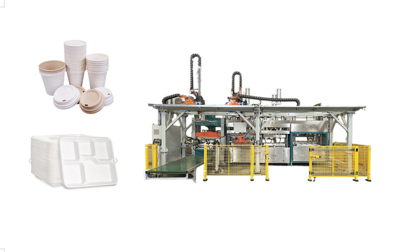 Innovatieve papierpulp gietmachines voor papierpulp gevormde tafelgerei ISO9001 gecertificeerd