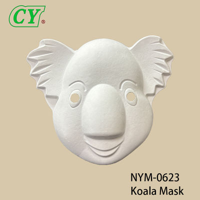 Witte DIY Halloween Dierenmaskers Milieubewuste Pulp Gegoten Basis voor Creatief Tekenen & Spuiten