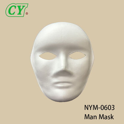 Witte DIY Volle Gezichtsmaskers Feestmaskers Pulp Materiaal Schilderen Papieren Masker Voor Halloween