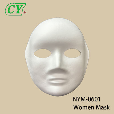 Nieuwe DIY handwerk gezichtsmaskers Blank White Paintable Paper Pulp Mask voor Cosplay Halloween Family Games Party Masks