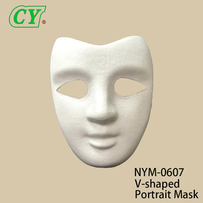 Nieuwe DIY handwerk gezichtsmaskers Blank White Paintable Paper Pulp Mask voor Cosplay Halloween Family Games Party Masks