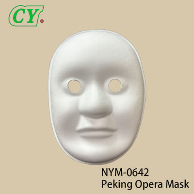 Wit Papier-maché Handgeschilderde Lachende Gezichts Cosplay Maskers DIY Venetiaanse Maskers Partij Maskers