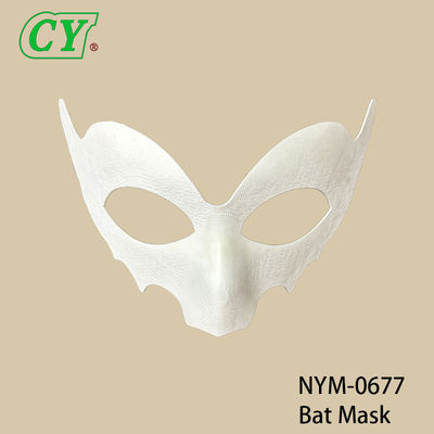 Kinderen DIY witte embryo vossenmasker pulp dier kattenmasker schilderen graffiti half gezichtsmasker