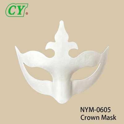 Kinderen DIY witte embryo vossenmasker pulp dier kattenmasker schilderen graffiti half gezichtsmasker