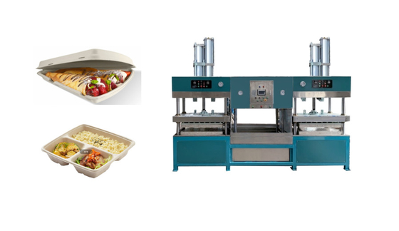 Vervang pp-PE van de de Saladekom van de Pulpvezel de Pizza Tray Making Machine